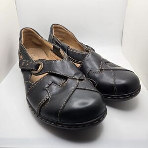 Clarks Women’s  8.5 M Ashland Spin Q Slip on Mary Jane Loafers Black 26069122